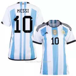 Argentina 3 Star MESSI 10 Drakt Dame VM 2022 Argentina 3 Star MESSI 10 Drakt Dame VM 2022