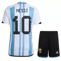 Argentina 3 Star MESSI 10 Hjemmedrakt Barn VM 2022 - med Bukse Argentina 3 Star MESSI 10 Hjemmedrakt Barn VM 2022 - med Bukse
