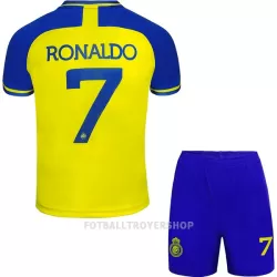 Al Nassr Ronaldo 7 Hjemmedrakt Barn 22-23 - med Bukse Al Nassr Ronaldo 7 Hjemmedrakt Barn 22-23 - med Bukse