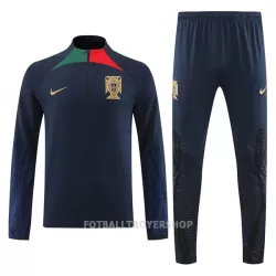 Portugal Kvart-Zip Trenings Collegegenser Herre 2022 Svart Portugal Kvart-Zip Trenings Collegegenser Herre 2022 Svart
