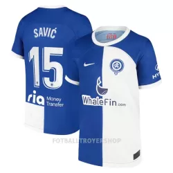 Atlético Madrid Savic 15 Bortedrakt Herre 2023/2024 Atlético Madrid Savic 15 Bortedrakt Herre 2023/2024