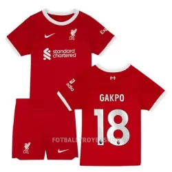 Liverpool Gakpo 18 Hjemmedrakt Barn 2023/2024 - med Bukse Liverpool Gakpo 18 Hjemmedrakt Barn 2023/2024 - med Bukse