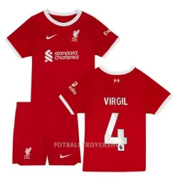 Liverpool Virgil 4 Hjemmedrakt Barn 2023/2024 - med Bukse Liverpool Virgil 4 Hjemmedrakt Barn 2023/2024 - med Bukse