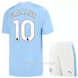 Manchester City Grealish 10 Hjemmedrakt Barn 2023/2024 - med Bukse Manchester City Grealish 10 Hjemmedrakt Barn 2023/2024 - med Bukse