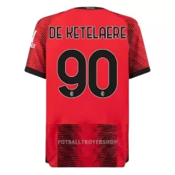 AC Milan De Ketelaere 90 Hjemmedrakt Herre 2023/2024 AC Milan De Ketelaere 90 Hjemmedrakt Herre 2023/2024