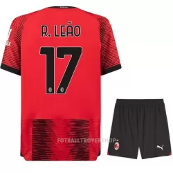 AC Milan R. Leao 17 Hjemmedrakt Barn 2023/2024 - med Bukse AC Milan R. Leao 17 Hjemmedrakt Barn 2023/2024 - med Bukse