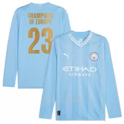 Manchester City Champions of Europe Hjemmedrakt Herre 2023/2024 Langermet Manchester City Champions of Europe Hjemmedrakt Herre 2023/2024 Langermet