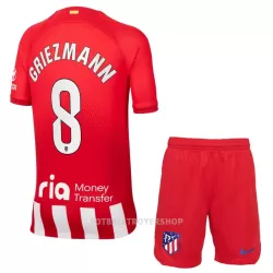 Atlético Madrid Griezmann 8 Hjemmedrakt Barn 2023/2024 - med Bukse Atlético Madrid Griezmann 8 Hjemmedrakt Barn 2023/2024 - med Bukse
