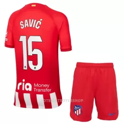 Atlético Madrid Savic 15 Hjemmedrakt Barn 2023/2024 - med Bukse Atlético Madrid Savic 15 Hjemmedrakt Barn 2023/2024 - med Bukse