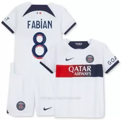 Paris Saint-Germain Fabian 8 Bortedrakt Barn 2023/2024 - med Bukse Paris Saint-Germain Fabian 8 Bortedrakt Barn 2023/2024 - med Bukse