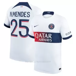 Paris Saint-Germain N.Mendes 25 Bortedrakt Herre 2023/2024 Paris Saint-Germain N.Mendes 25 Bortedrakt Herre 2023/2024