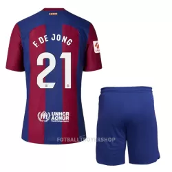 FC Barcelona Frenkie de Jong 21 Hjemmedrakt Barn 2023/2024 - med Bukse FC Barcelona Frenkie de Jong 21 Hjemmedrakt Barn 2023/2024 - med Bukse