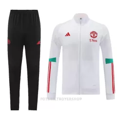 Manchester United Treningsjakkedresser Herre 2023/2024 Hvit Manchester United Treningsjakkedresser Herre 2023/2024 Hvit