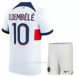 Paris Saint-Germain Dembele 10 Bortedrakt Barn 2023/2024 - med Bukse Paris Saint-Germain Dembele 10 Bortedrakt Barn 2023/2024 - med Bukse