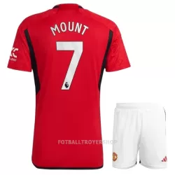 Manchester United Mount 7 Hjemmedrakt Barn 2023/2024 - med Bukse Manchester United Mount 7 Hjemmedrakt Barn 2023/2024 - med Bukse