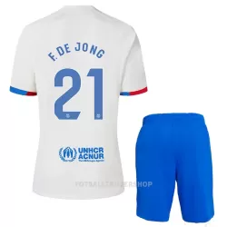 FC Barcelona Frenkie de Jong 21 Bortedrakt Barn 2023/2024 - med Bukse FC Barcelona Frenkie de Jong 21 Bortedrakt Barn 2023/2024 - med Bukse