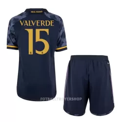 Real Madrid Valverde 15 Bortedrakt Barn 2023/2024 - med Bukse Real Madrid Valverde 15 Bortedrakt Barn 2023/2024 - med Bukse