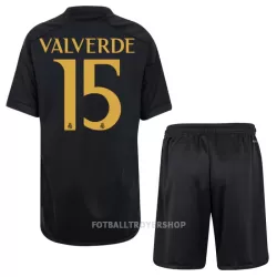 Real Madrid Valverde 15 Tredjedrakt Barn 2023/2024 - med Bukse Real Madrid Valverde 15 Tredjedrakt Barn 2023/2024 - med Bukse