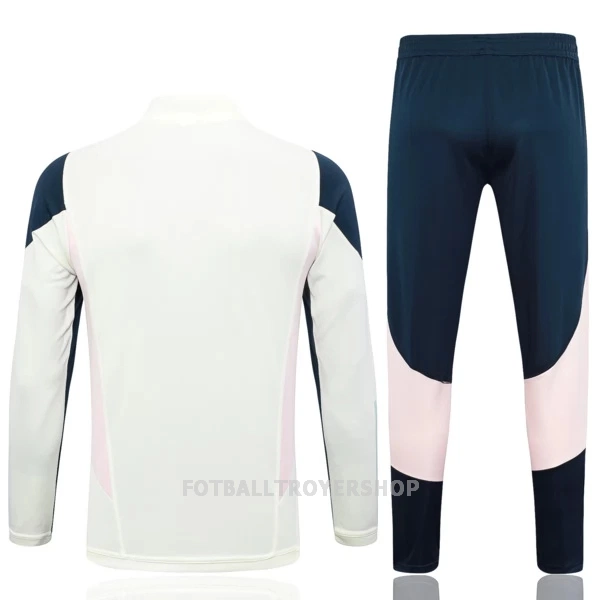 Ajax Amsterdam Kvart-Zip Trenings Collegegenser Set Herre 2023/2024 Hvit