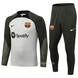 FC Barcelona Kvart-Zip Trenings Collegegenser Set Herre 2023/2024 Grå FC Barcelona Kvart-Zip Trenings Collegegenser Set Herre 2023/2024 Grå