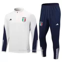 Italia Kvart-Zip Trenings Collegegenser Set Herre 2023/2024 Hvit Italia Kvart-Zip Trenings Collegegenser Set Herre 2023/2024 Hvit