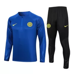 Inter Milan Kvart-Zip Trenings Collegegenser Herre 2023/2024 Blå Inter Milan Kvart-Zip Trenings Collegegenser Herre 2023/2024 Blå