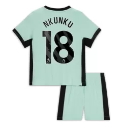 Chelsea Nkunku 18 Tredjedrakt Barn 2023/2024 - med Bukse Chelsea Nkunku 18 Tredjedrakt Barn 2023/2024 - med Bukse