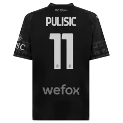AC Milan Christian Pulisic 11 Fjerdedrakt Herre 2023/2024 Svart AC Milan Christian Pulisic 11 Fjerdedrakt Herre 2023/2024 Svart