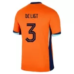 Nederland De Ligt 3 Hjemmedrakt Herre EM 2024