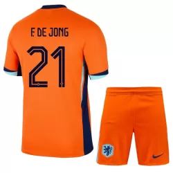 Nederland Frenkie de Jong 21 Hjemmedrakt Barn EM 2024 - med Bukse Nederland Frenkie de Jong 21 Hjemmedrakt Barn EM 2024 - med Bukse