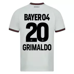 Bayer Leverkusen Alejandro Grimaldo 20 Bortedrakt Herre 2023/2024 Bayer Leverkusen Alejandro Grimaldo 20 Bortedrakt Herre 2023/2024