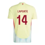 Spania Aymeric Laporte 14 Bortedrakt Herre EM 2024