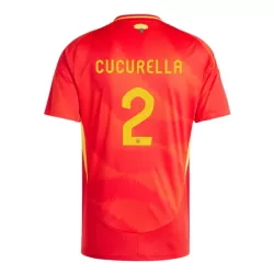 Spania Marc Cucurella 2 Hjemmedrakt Herre EM 2024 Spania Marc Cucurella 2 Hjemmedrakt Herre EM 2024