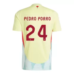 Spania Pedro Porro 24 Bortedrakt Herre EM 2024 Spania Pedro Porro 24 Bortedrakt Herre EM 2024