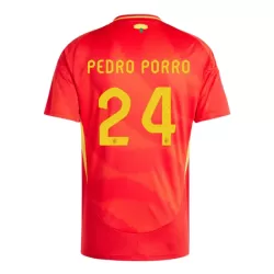 Spania Pedro Porro 24 Hjemmedrakt Herre EM 2024 Spania Pedro Porro 24 Hjemmedrakt Herre EM 2024