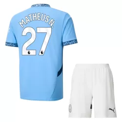 Manchester City Matheus Nunes 27 Hjemmedrakt Barn 2024/2025 - med Bukse Manchester City Matheus Nunes 27 Hjemmedrakt Barn 2024/2025 - med Bukse