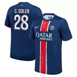 Paris Saint-Germain Carlos Soler 28 Hjemmedrakt Herre 2024/2025 Paris Saint-Germain Carlos Soler 28 Hjemmedrakt Herre 2024/2025