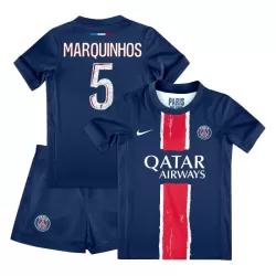 Paris Saint-Germain Marquinhos 5 Hjemmedrakt Barn 2024/2025 - med Bukse Paris Saint-Germain Marquinhos 5 Hjemmedrakt Barn 2024/2025 - med Bukse