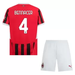 AC Milan Bennacer 4 Hjemmedrakt Barn 2024/2025 - med Bukse AC Milan Bennacer 4 Hjemmedrakt Barn 2024/2025 - med Bukse