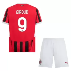 AC Milan Giroud 9 Hjemmedrakt Barn 2024/2025 - med Bukse AC Milan Giroud 9 Hjemmedrakt Barn 2024/2025 - med Bukse