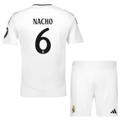 Real Madrid Nacho 6 Hjemmedrakt Barn 2024/2025 - med Bukse Real Madrid Nacho 6 Hjemmedrakt Barn 2024/2025 - med Bukse