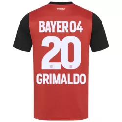 Bayer Leverkusen Alejandro Grimaldo 20 Hjemmedrakt Herre 2024/2025 Bayer Leverkusen Alejandro Grimaldo 20 Hjemmedrakt Herre 2024/2025