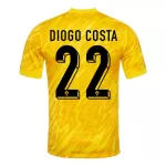 Portugal Diogo Costa 22 Keeper Drakt Herre EM 2024 Gul