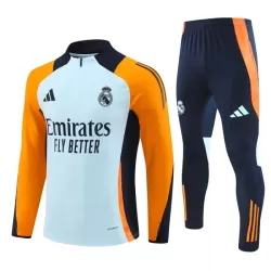 Real Madrid Kvart-Zip Trenings Collegegenser Herre 2024/2025 Blå Real Madrid Kvart-Zip Trenings Collegegenser Herre 2024/2025 Blå