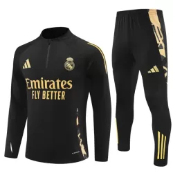 Real Madrid Kvart-Zip Trenings Collegegenser Herre 2024/2025 Svart Real Madrid Kvart-Zip Trenings Collegegenser Herre 2024/2025 Svart