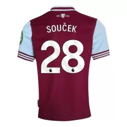West Ham United Soucek 28 Hjemmedrakt Herre 2024/2025 West Ham United Soucek 28 Hjemmedrakt Herre 2024/2025