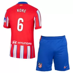 Atlético Madrid Koke 6 Hjemmedrakt Barn 2024/2025 - med Bukse Atlético Madrid Koke 6 Hjemmedrakt Barn 2024/2025 - med Bukse