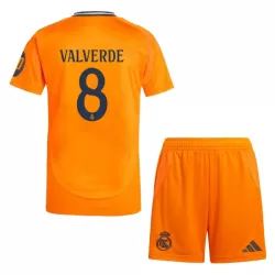Real Madrid Valverde 8 Bortedrakt Barn 2024/2025 - med Bukse Real Madrid Valverde 8 Bortedrakt Barn 2024/2025 - med Bukse