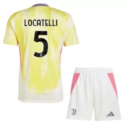 Juventus Locatelli 5 Bortedrakt Barn 2024/2025 - med Bukse Juventus Locatelli 5 Bortedrakt Barn 2024/2025 - med Bukse