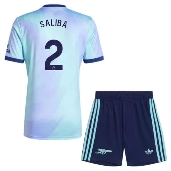 Arsenal Saliba 2 Tredjedrakt Barn 2024/2025 - med Bukse Arsenal Saliba 2 Tredjedrakt Barn 2024/2025 - med Bukse